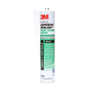 3M 4200 Fast Cure Polyurethane/Adhesive Sealant, Black